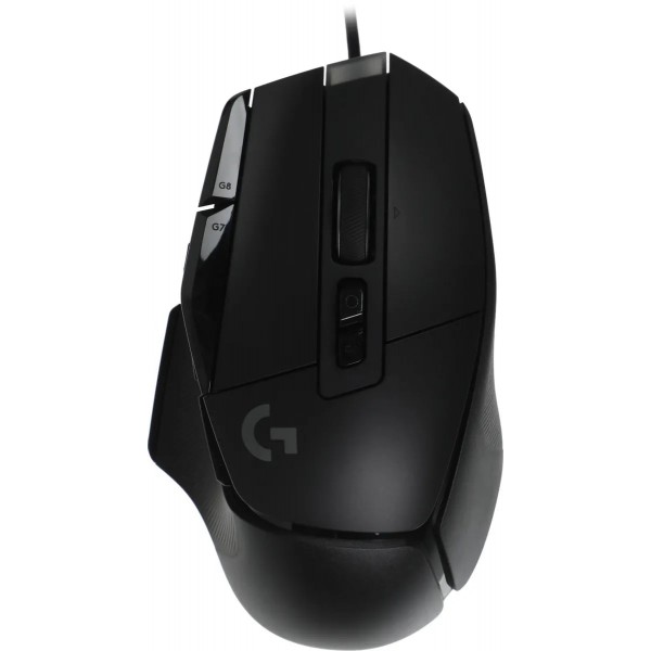 Проводная оптическая мышь Logitech G502X в черном цвете с подключением USB