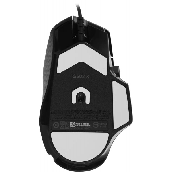Проводная оптическая мышь Logitech G502X в черном цвете с подключением USB