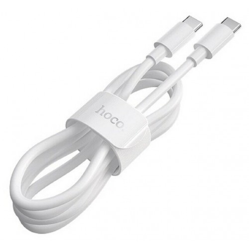 Кабель USB Type-C to Type-C Hoco X51 5A High-Power PD 100W белый - 1 метр
