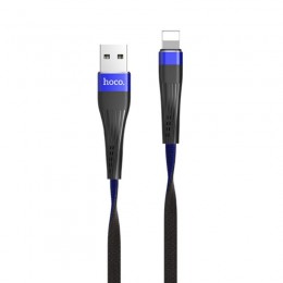 Кабель 1,2m USB to Lightning Hoco U39 Черно-синий