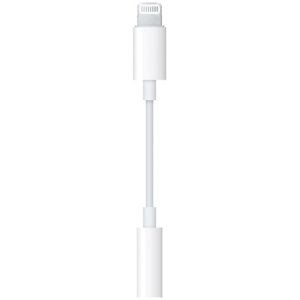 Адаптер Apple Lightning на 3,5 мм для наушников - белый (MMX62)