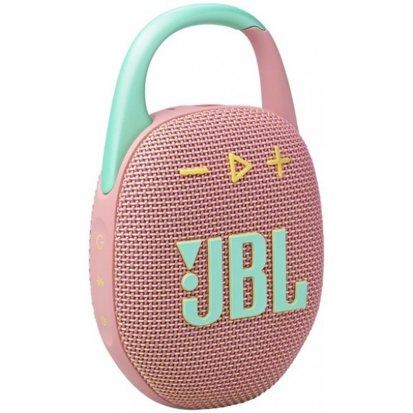 Портативная акустика JBL Clip 5, 7 Вт, pink, розовый