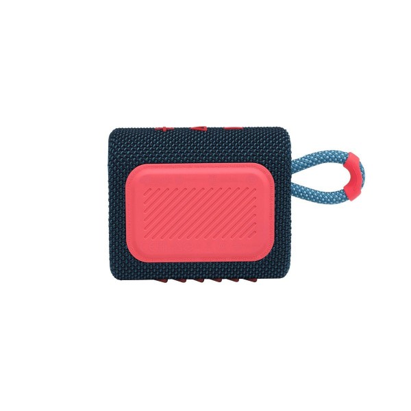 Портативная акустика JBL GO 3: мощный звук в стильном синем и розовом дизайне