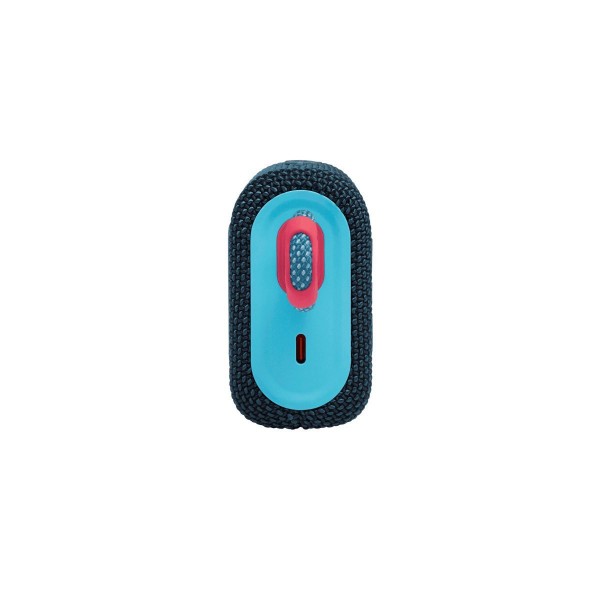 Портативная акустика JBL GO 3: мощный звук в стильном синем и розовом дизайне