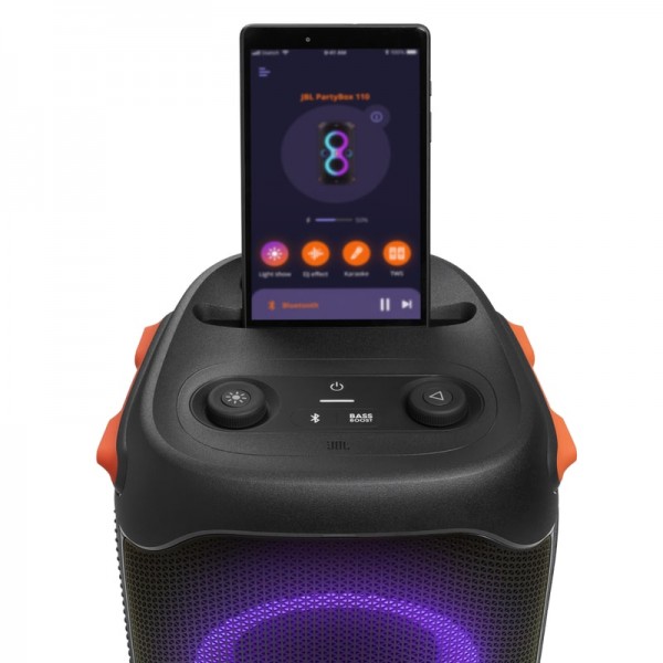 Портативная акустика JBL Partybox 110, 160 Вт, черный
