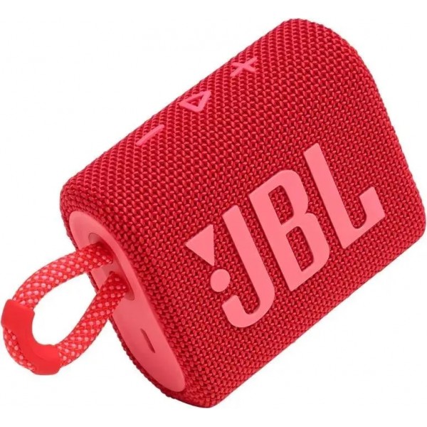 Портативная акустика JBL GO 3 в красном цвете с мощностью 4.2 Вт