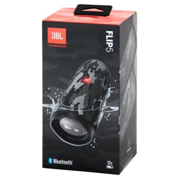 Портативная акустика JBL Flip 5, 20 Вт, arctic camouflage