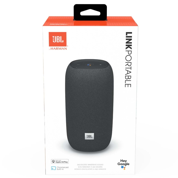 Умная колонка JBL Link Portable Black с голосовым помощником Алисой 