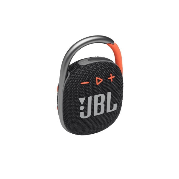 Портативная акустика JBL Clip 4, 5 Вт, черный/оранжевый