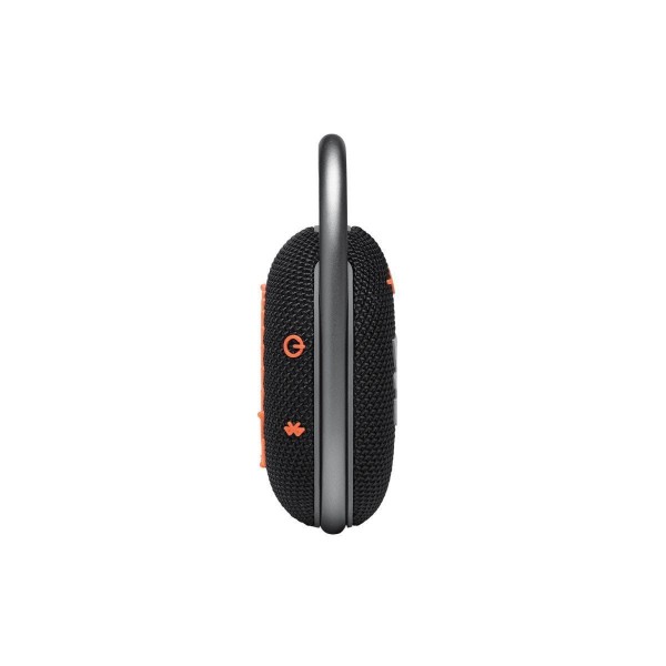 Портативная акустика JBL Clip 4, 5 Вт, черный/оранжевый