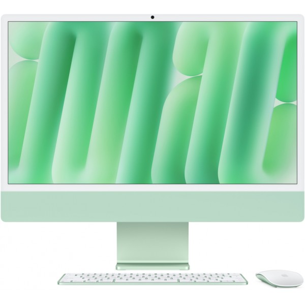 Apple iMac 24 Retina 4K (M4 10-Core CPU, GPU 10-Core, 16 ГБ, 256 ГБ) (MWUY3) Зеленый