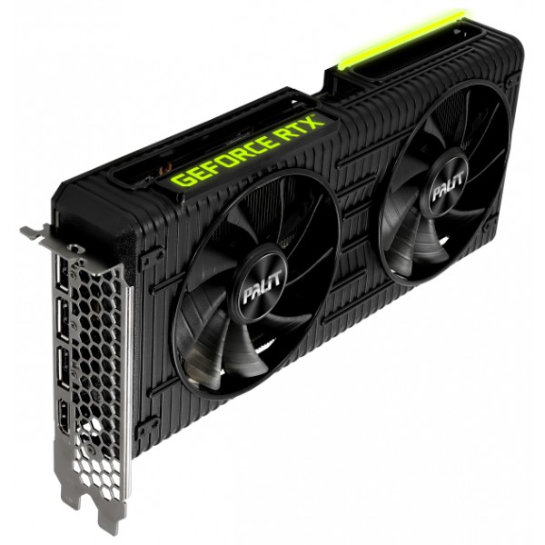 Видеокарта Palit NVIDIA GeForce RTX 3060Ti, PA-RTX3060Ti DUAL 8G V1 LHR, 8ГБ, GDDR6, LHR, Ret [NE6306T019P2-190AD]