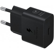 Сетевое зарядное устройство Samsung EP-T2510, с кабелем, USB-C, 25Вт, 3A, черный