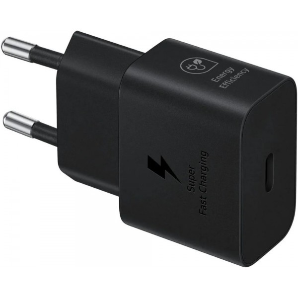 Сетевое зарядное устройство Samsung EP-T2510 с кабелем USB-C 25Вт 3A черного цвета Сетевое зарядное устройство Samsung EP-T2510 с кабелем USB-C 25Вт 3A черного цвета