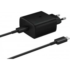 Сетевое зарядное устройство Samsung EP-TA845, с кабелем, 45 Вт, Черный