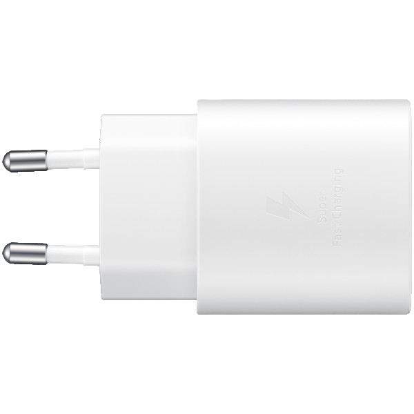 Сетевое зарядное устройство Samsung EP-TA800, с кабелем, 25 Вт, Белый