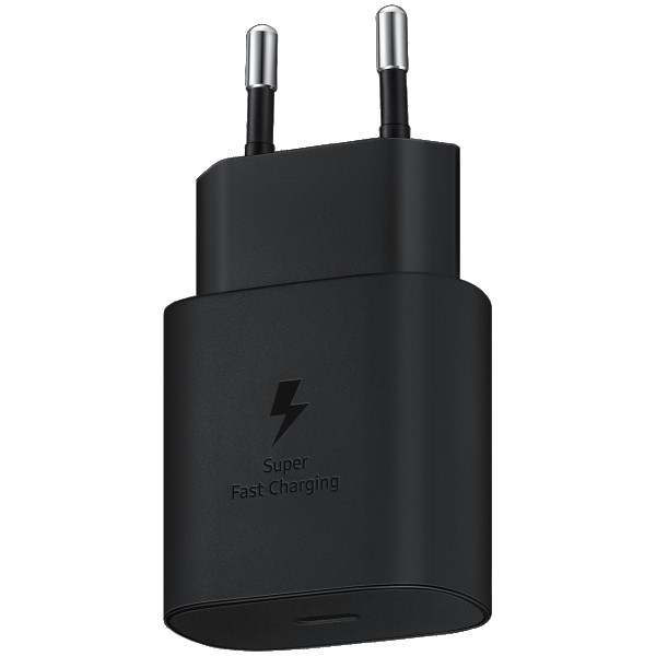 Сетевое зарядное устройство Samsung EP-TA800, с кабелем, 25 Вт, Черный