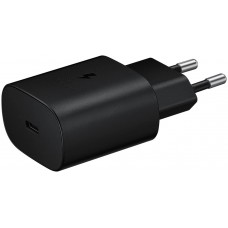 Сетевое зарядное устройство Samsung EP-TA800, с кабелем, 25 Вт, Черный
