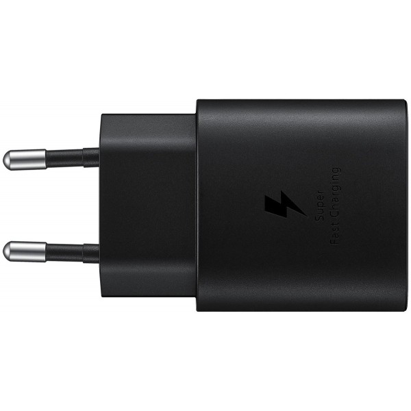 Сетевое зарядное устройство Samsung EP-TA800, с кабелем, 25 Вт, Черный