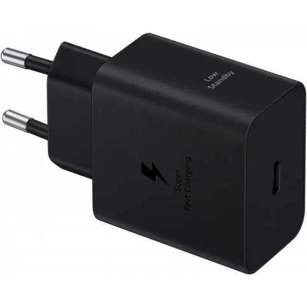 Сетевое зарядное устройство Samsung EP-T4511, c кабелем, USB-C, 45Вт, 3A, черный