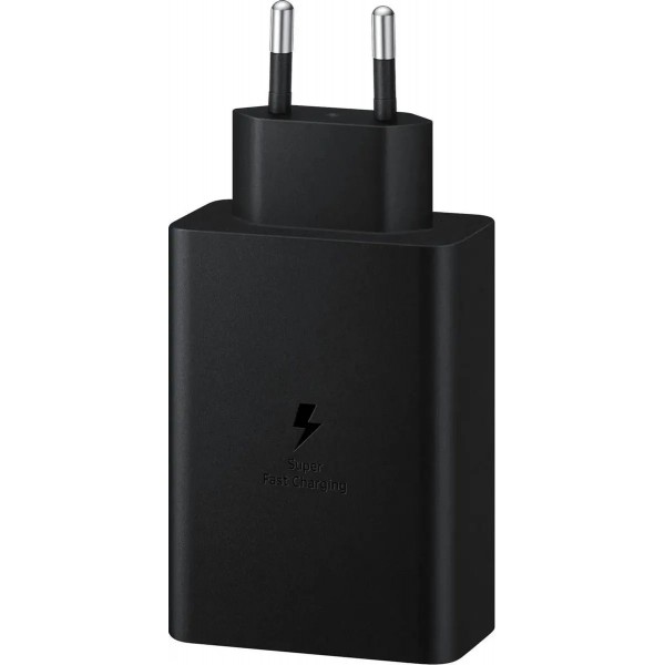 Сетевое зарядное устройство Samsung EP-T6530, USB-A, 2xUSB-C, 65Вт, 3A, черный