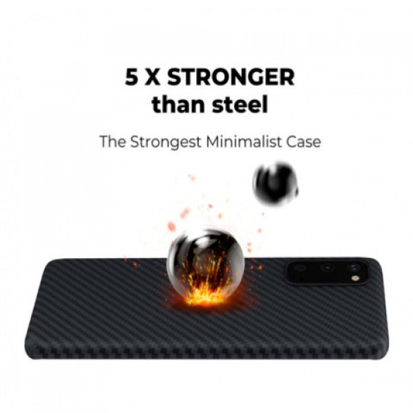 Кевларовый Чехол Pitaka Для Samsung S20 Чёрный