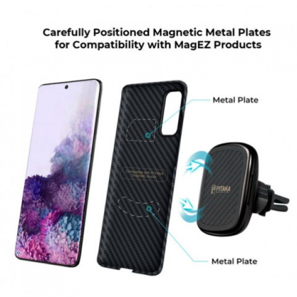Кевларовый Чехол Pitaka Для Samsung S20 Чёрный