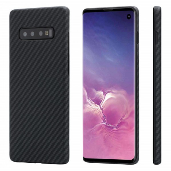 Кевларовый Чехол Pitaka Для Samsung S10 Чёрно-серый Кевларовый Чехол Pitaka Для Samsung S10 Чёрно-серый