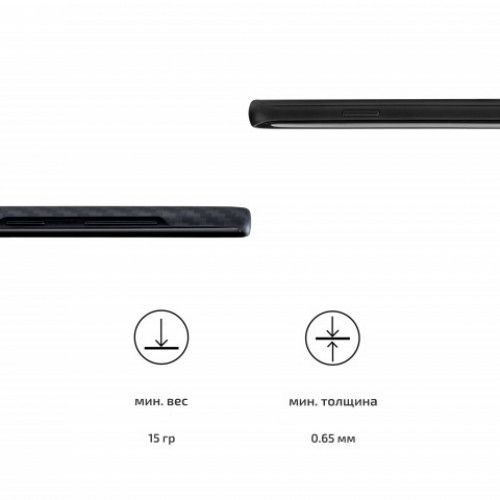 Кевларовый Чехол Pitaka Для Samsung Note 10 Чёрно-серый