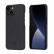 Чехол Pitaka MagEZ Case 2 для iPhone 13 6.1", черно-серый, кевлар (арамид)