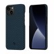 Чехол Pitaka MagEZ Case 2 для iPhone 13 6.1", черно-синий, кевлар (арамид)