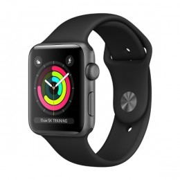 Умные часы Apple Watch Series 3 38 мм Space Grey Aluminum Case with Black Sport Band (MTF02)