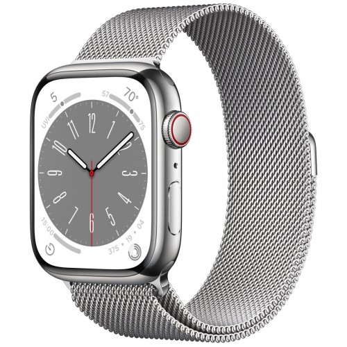Умные часы Apple Watch Series 8 41 мм Steel Case, silver milanese
