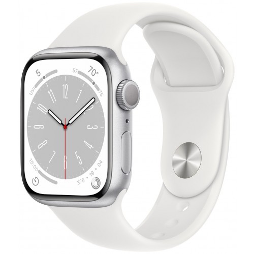 Умные часы Apple Watch Series 8 41 мм Aluminium Case silver/white M/L