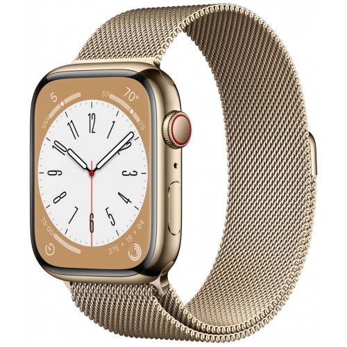 Умные часы Apple Watch Series 8 45 мм Steel Case, gold milanese