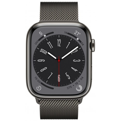 Умные часы Apple Watch Series 8 41 мм Steel Case, graphite milanese