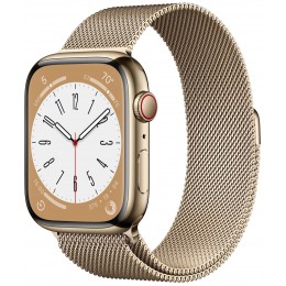 Умные часы Apple Watch Series 8 41 мм Steel Case, gold milanese