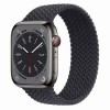 Умные часы Apple Watch Series 8 45 мм Black Steel Case, midnight braided solo loop size 5