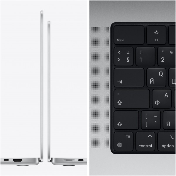 Apple MacBook Pro 14 2021 MKGT3LL/A (M1 Pro 10-Core, GPU 16-Core, 16GB, 1TB) серебристый