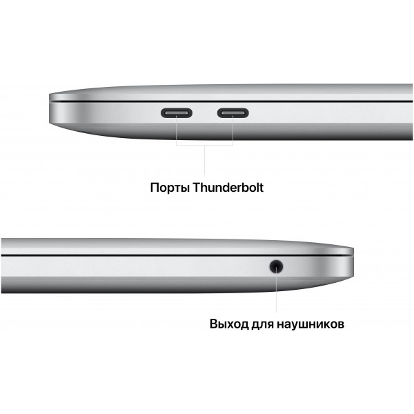 Apple MacBook Pro 13.3 Touch Bar 2022 MNEQ3LL/A (M2 8-Core, GPU 10-Core, 8GB, 512GB) серебристый