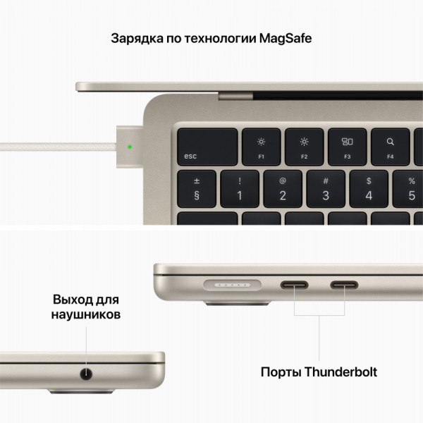 Apple MacBook Air 13.6 2022 MC7W4 (M2 CPU 8-Core, GPU 8-Core, 16GB, 256GB) Starlight