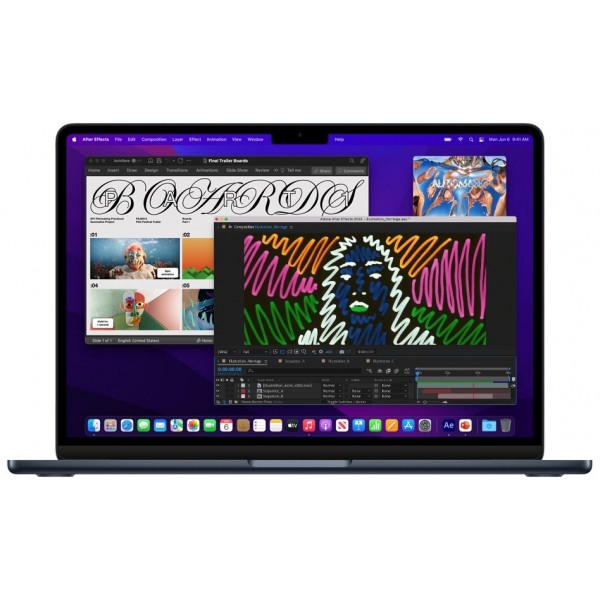 Apple MacBook Air 13.6 2022 Z160000AU (M2 CPU 8-Core, GPU 8-Core, 16GB, 256GB) Midnight