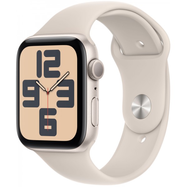 Умные часы Apple Watch SE 2 (2023) GPS 44mm Starlight Aluminium Case with Starlight Sport Band S/M  Умные часы Apple Watch SE 2 (2023) GPS 44mm Starlight Aluminium Case with Starlight Sport Band S/M