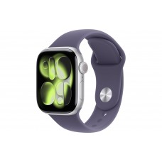 Apple Watch S11 42mm GPS + Cellular Silver Aluminum Case with Purple Fog Sport Band S/M