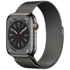 Умные часы Apple Watch Series 8 45 мм Steel Case, graphite milanese