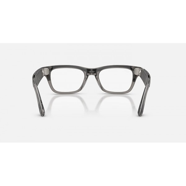 Очки с камерой Ray-Ban Meta Blayzer Optics Gen 2 RW7001 Matte Transparent Ice Grey, 50-19-150 мм