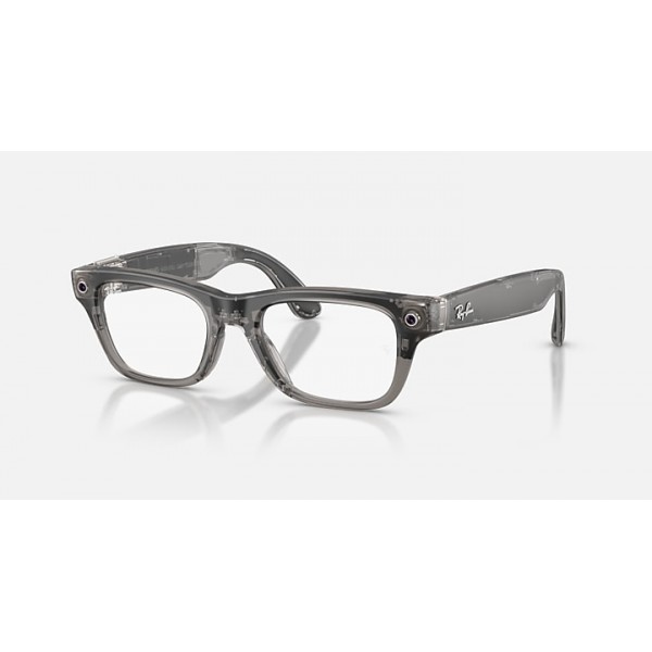 Очки с камерой Ray-Ban Meta Blayzer Optics Gen 2 RW7001 Matte Transparent Ice Grey, 54-19-155 мм