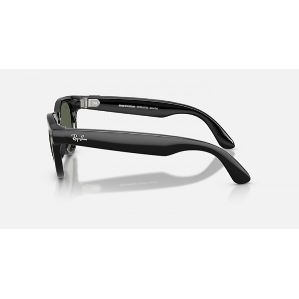 Очки с камерой Ray-Ban Meta Headliner Gen 2 RW4013F Shiny Black / G15 Green, 51-23-150 мм