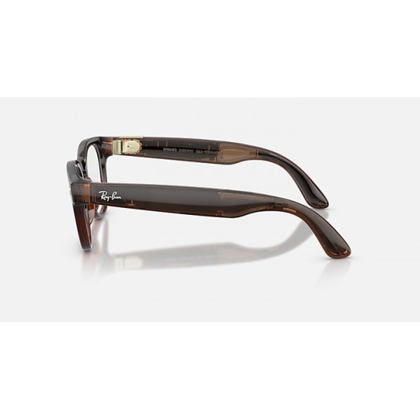 Очки с камерой Ray-Ban Meta Scriber Optics Gen 2 RW7002 Transparent Umber, 49-22-150 мм