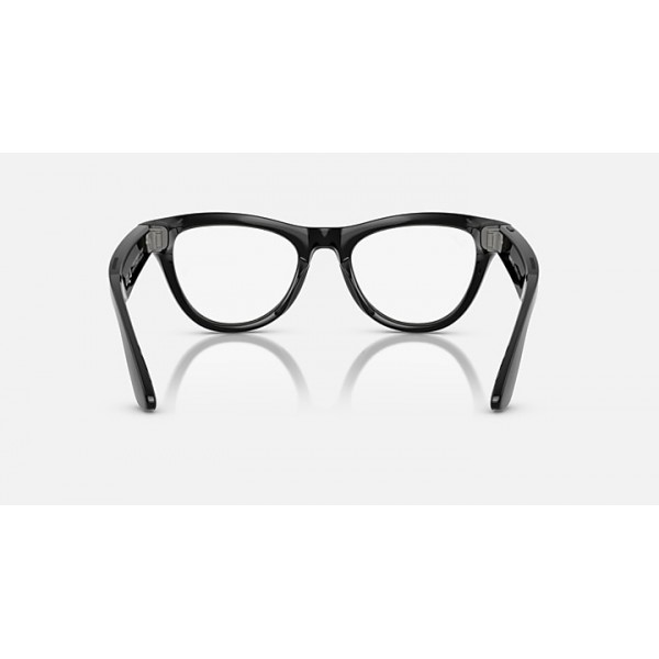 Очки с камерой Ray-Ban Meta Skyler Gen 1 RW4010 Shiny Black / Transitions Amethyst, 52-20-150 мм